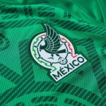 Mexico 2026 fan jersey crest close up
